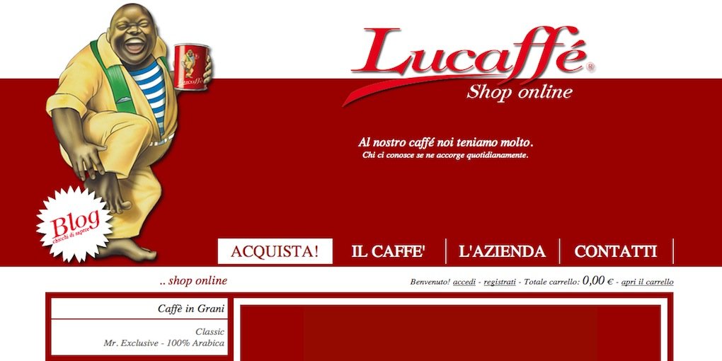 ew soluzioni / progetto 'Lucaffe-Shop.it'